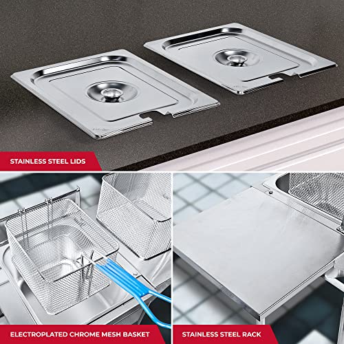 KEEKR Outdoor Propane Deep Fryer with Two Baskets