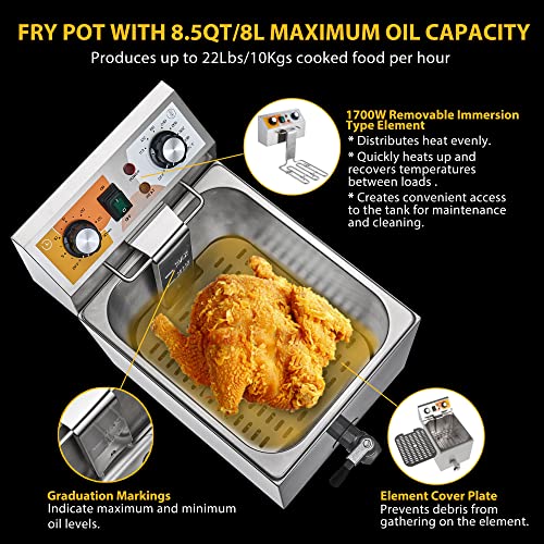 Festa 14 Qt. Electric Commercial Deep Fryer