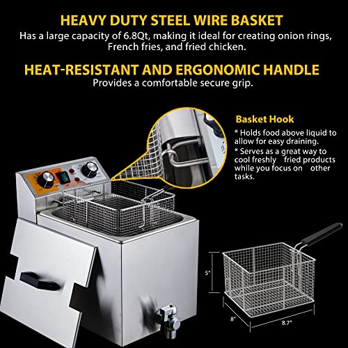 Festa 14 Qt. Electric Commercial Deep Fryer