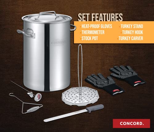 CONCORD Stainless Steel Turkey Fryer Set