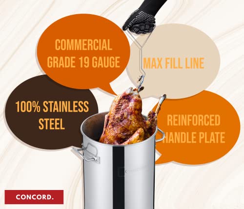 CONCORD Stainless Steel Turkey Fryer Set