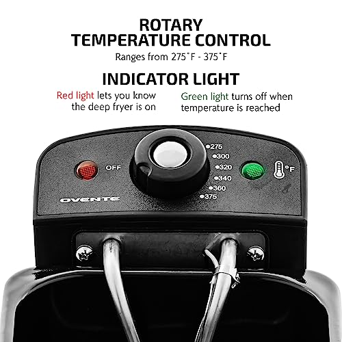 OVENTE Electric Deep Fryer - 2L Stainless Steel