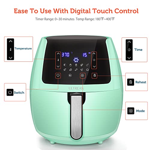 Ultrean Large Family-Size Air Fryer, 5.8 Quart