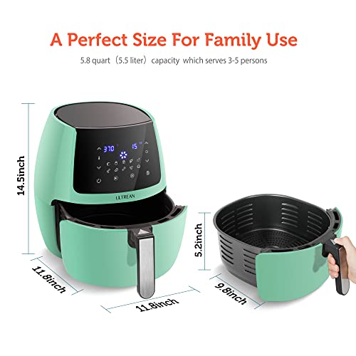 Ultrean Large Family-Size Air Fryer, 5.8 Quart