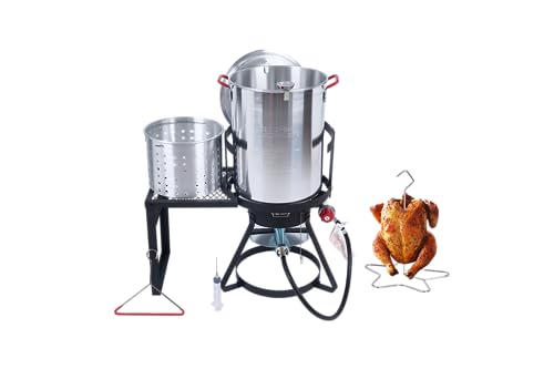 Fire Riot 30 Qt Heavy Duty Aluminum Turkey Fryer