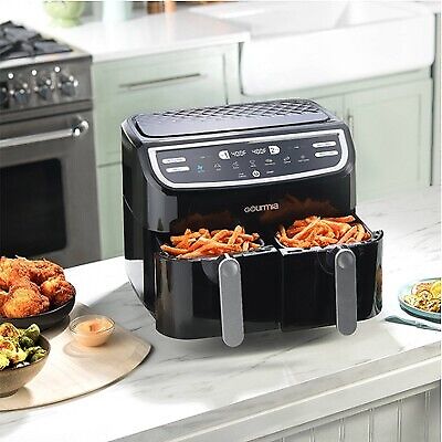 9-Qt Air Fryer: Dual Basket, 7 Functions