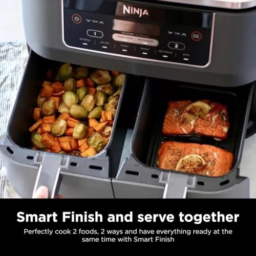 Ninja Foodi DualZone 2-Basket Air Fryer, 8 Quart