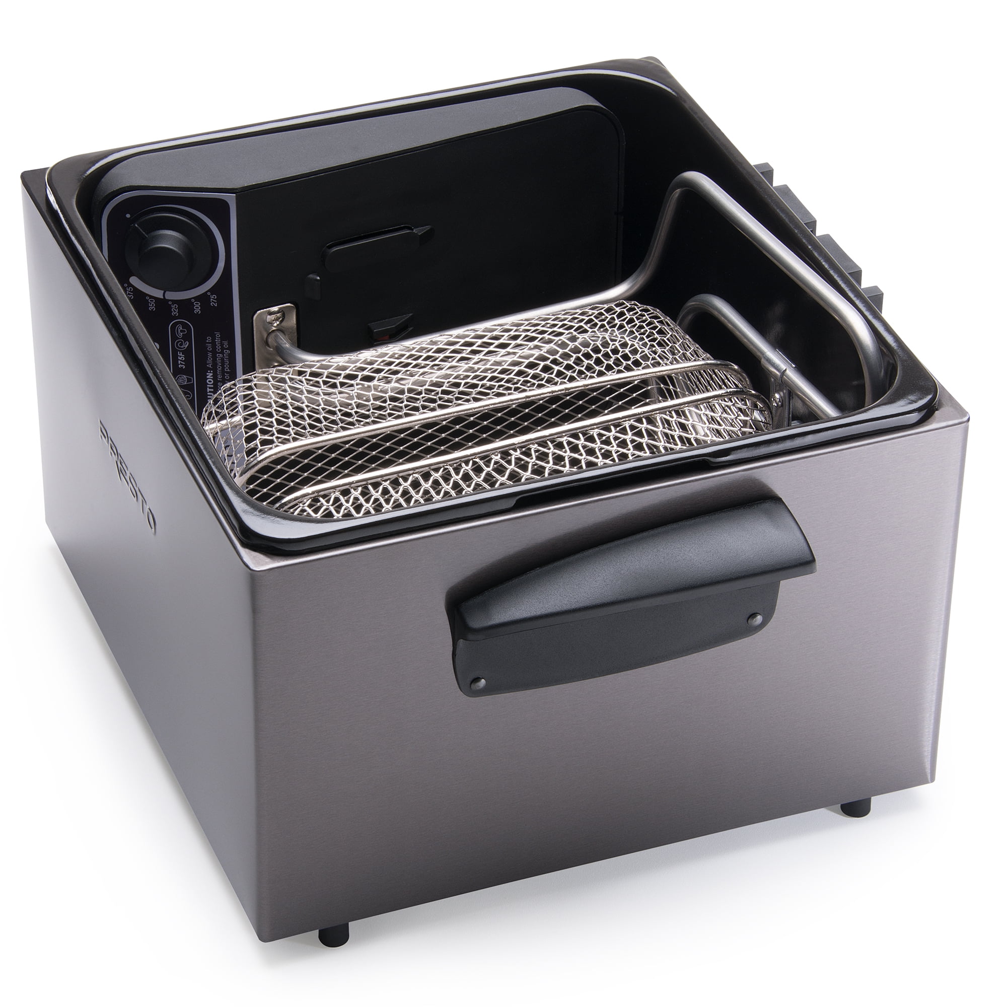 Presto Dual Basket Black Deep Fryer