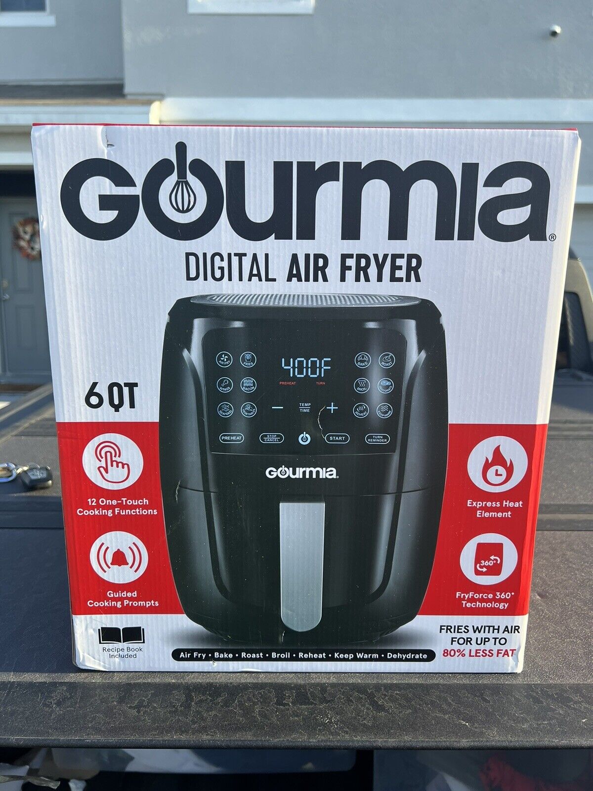 Gourmia Air Fryer Oven XL 12-in-1 Digital Display