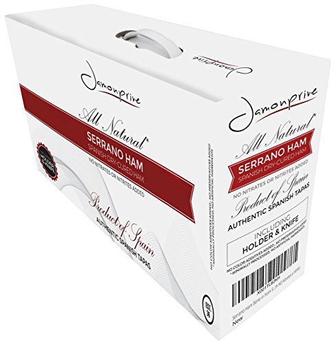 Serrano Ham Bone with Stand and Knife 15-17 lb