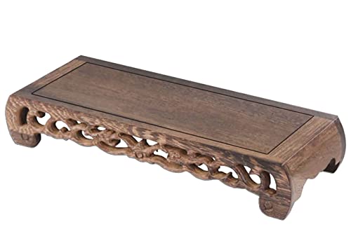 Wood Carved Meditation Altar Table for Sacred Space