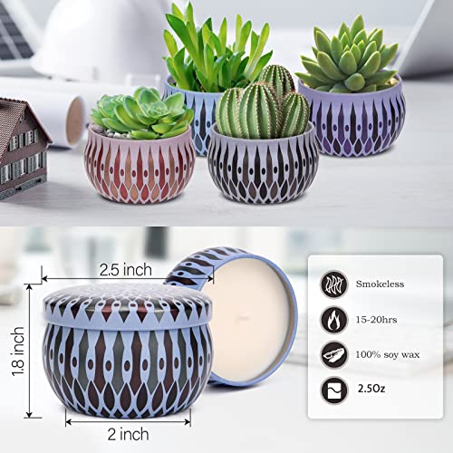 8 Pack 8 Pointed Star Scented Candles