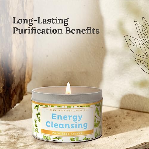 Pure Sage Candle for Manifestation and Cleansing