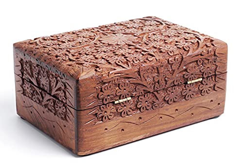 Rosewood Tarot Card Storage Box and Organizer