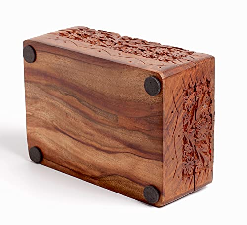 Rosewood Tarot Card Storage Box and Organizer