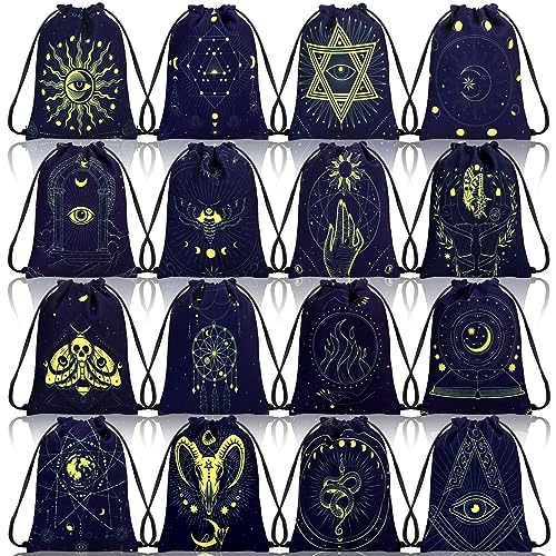 Vintage Velvet Tarot Card Storage Bag Set
