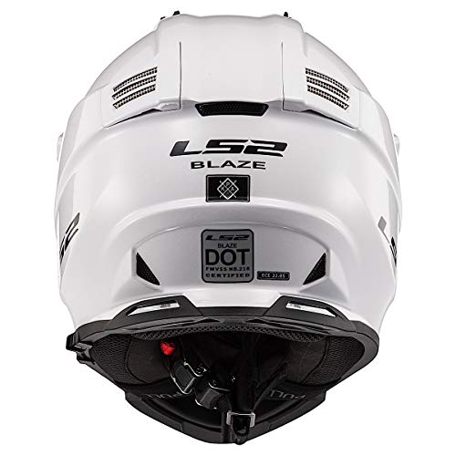 LS2 Blaze Adventure Helmet - Gloss White, Large