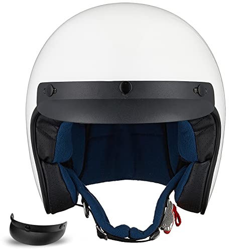 ILM Retro 3/4 Open Face Motorcycle Helmet