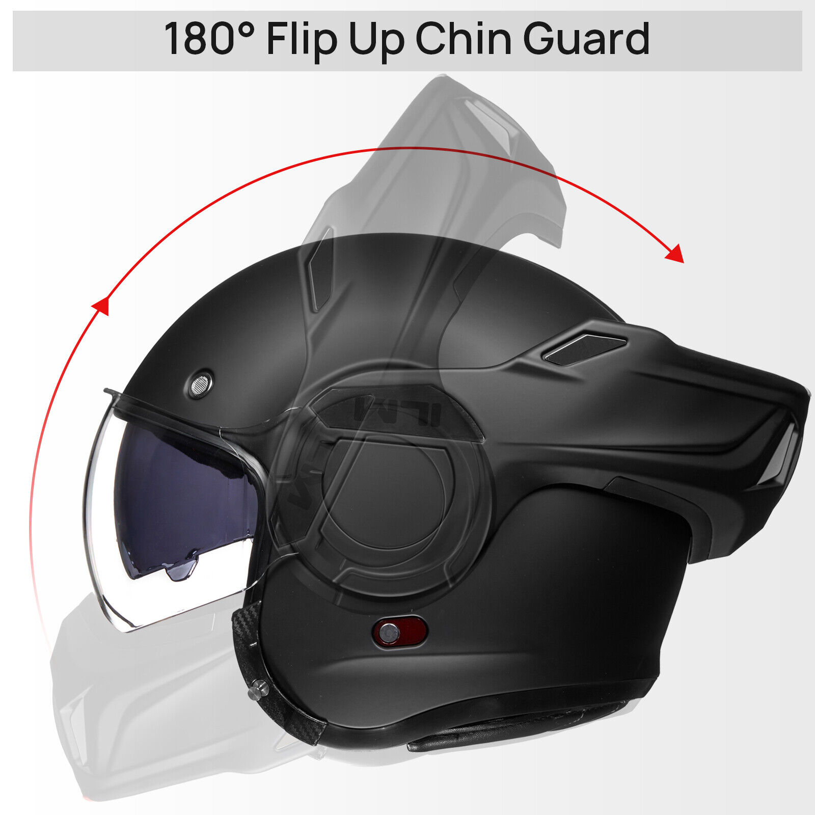 ILM Vintage Full Face Modular Motorcycle Helmet