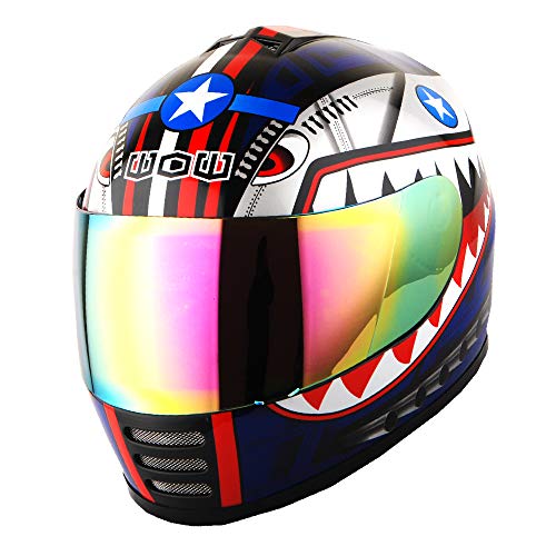 Shark Blue Full Face Helmet for Kids