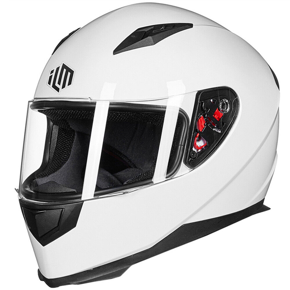ILM Full Face Motorcycle Helmet with Neck Scarf