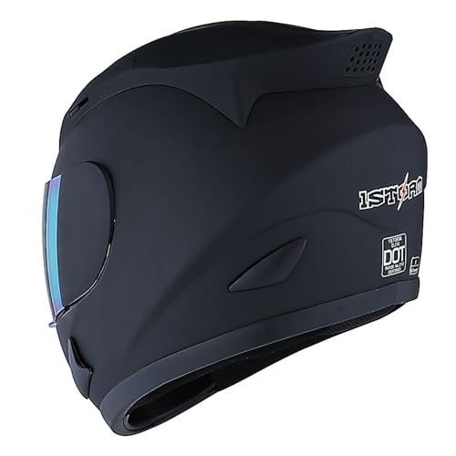 1Storm Full Face Motorcycle Helmet - Matt Black Skull