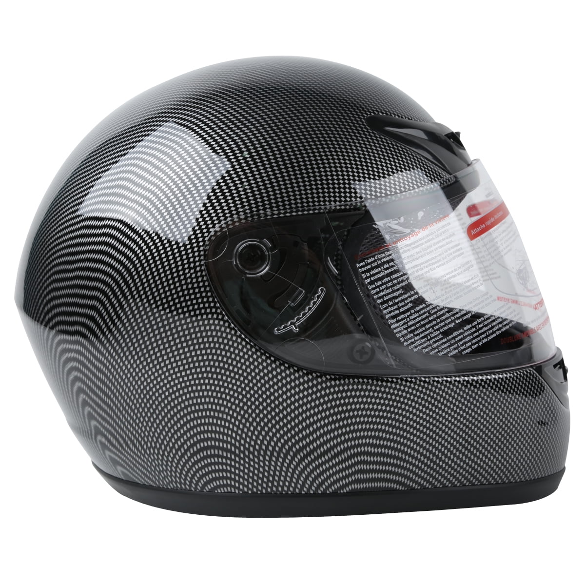 TCMT Full Face Carbon Fiber Motorcycle Helmet XL