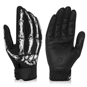 Warm Skeleton Winter Motorcycle Gloves with Touchscreen