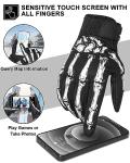 Warm Skeleton Winter Motorcycle Gloves with Touchscreen