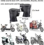 Universal Motorcycle Handlebar Gloves with Reflective Strips