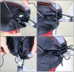 Waterproof Motorcycle Handlebar Gloves with Reflective Strip