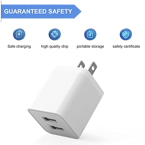 iGENJUN 6-Pack Dual USB Wall Charger Block
