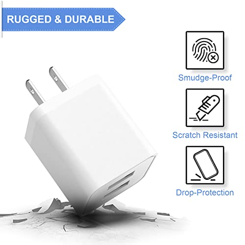 iGENJUN 6-Pack Dual USB Wall Charger Block