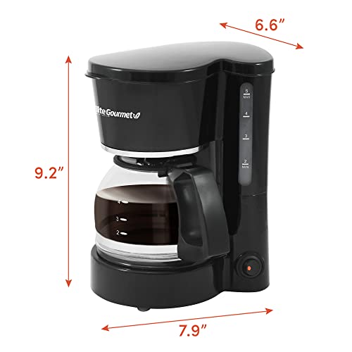 Elite Gourmet EHC-5055# Black Drip Coffee Maker