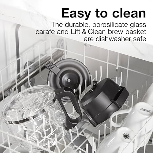 12 Cup FrontFill Drip Coffee Maker, Black/Silver