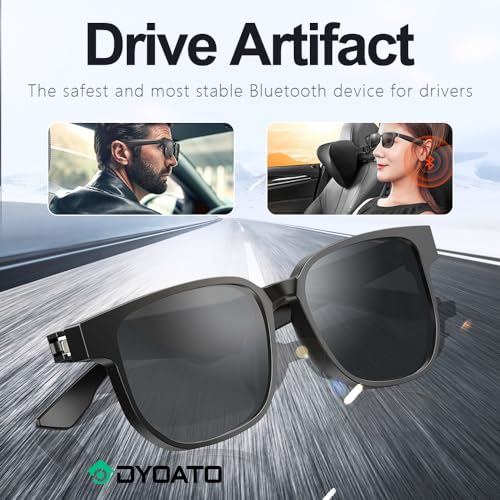 DYOATO Bluetooth Smart Glasses with UV Protection