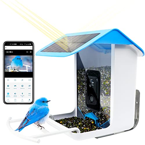 Smart Bird Feeder with Camera and Solar Panels