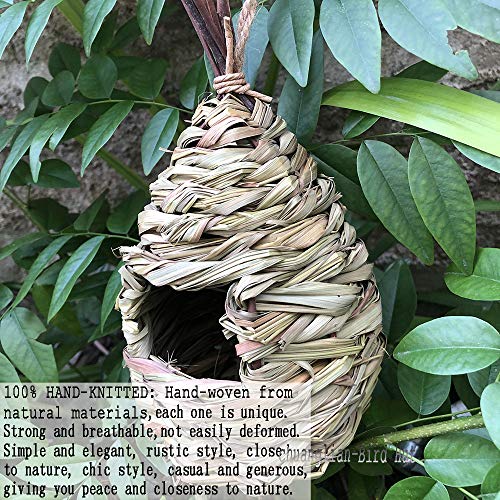 Eco-Friendly Teardrop Shaped Bird Hut for Cold Weather