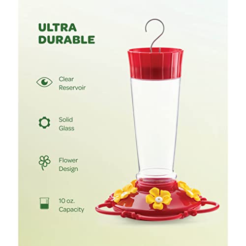 Hummingbird Feeder 10 oz - Set of 2, Outdoor Feeders