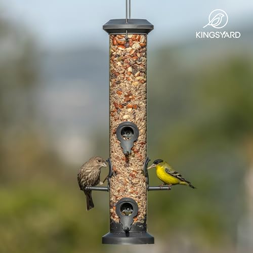 Kingsyard Vogelfutterspender 38cm - mit 6 Anflugstangen