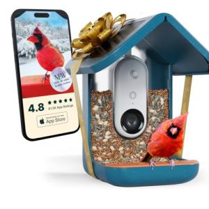 Smart Solar Bird Feeder with Camera and AI