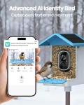 isYoung Smart Bird Feeder with Camera and AI