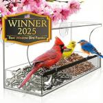 Nature's Hangout Window Bird Feeder with Suction Cups