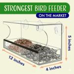 Nature's Hangout Window Bird Feeder with Suction Cups