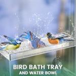 Havenature Clear Window Bird Feeder with Suction Cups