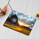 Baseball Court Sunset Gaming Mousepad, Non-Slip