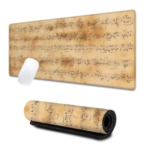 Vintage Music Gaming Desk Mat for Home Offices