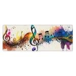 Large Music Note Gaming Mouse Pad with Non-Slip Base