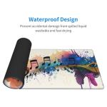 Large Music Note Gaming Mouse Pad with Non-Slip Base
