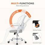 Sweetcrispy Ergonomic Adjustable Office Chair with Lumbar Support
